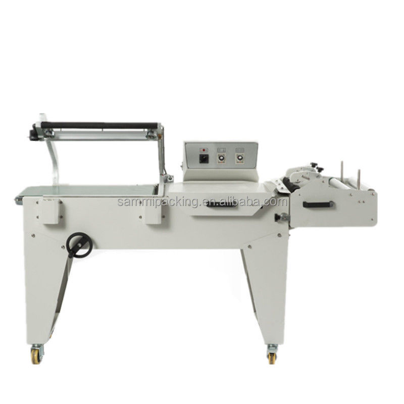 Yeni tasarım 2 in 1 L bar sealer L tipi mühürleme kesme makinesi ve BS-A450 ısı kısaltıcı tünel ambalaj makinesi