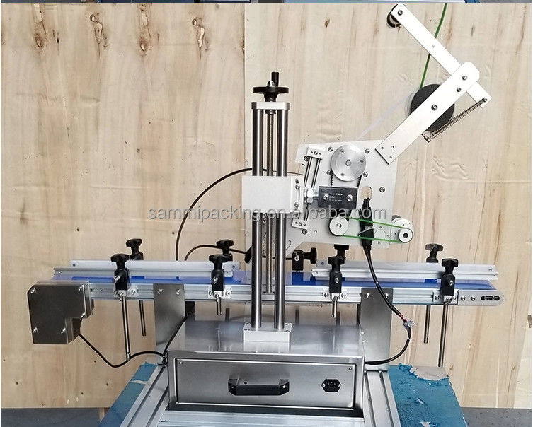 Automatic Desktop Flat Surface Box Bottle Cap Self Adhesive Sticker Labeling Machine Applicator