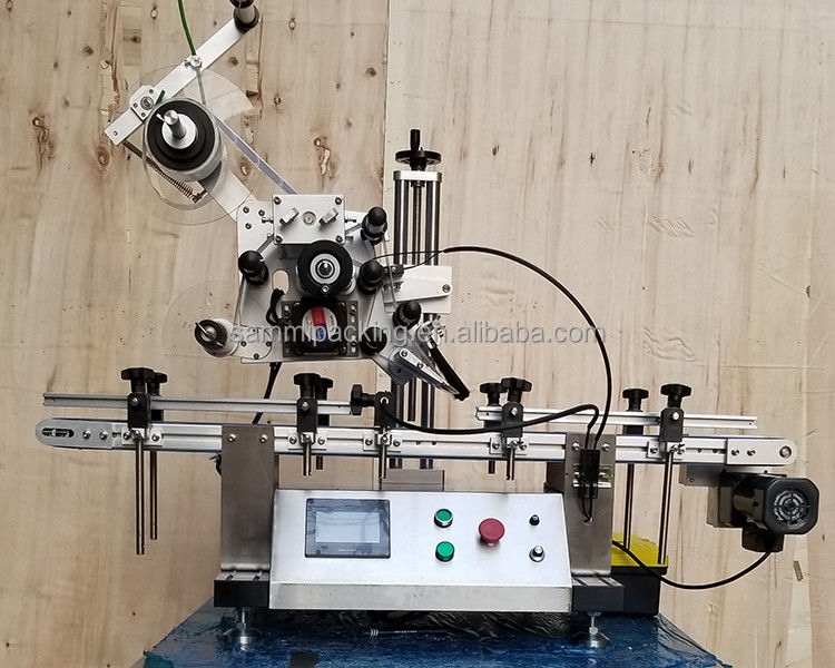 Automatic Desktop Flat Surface Box Bottle Cap Self Adhesive Sticker Labeling Machine Applicator