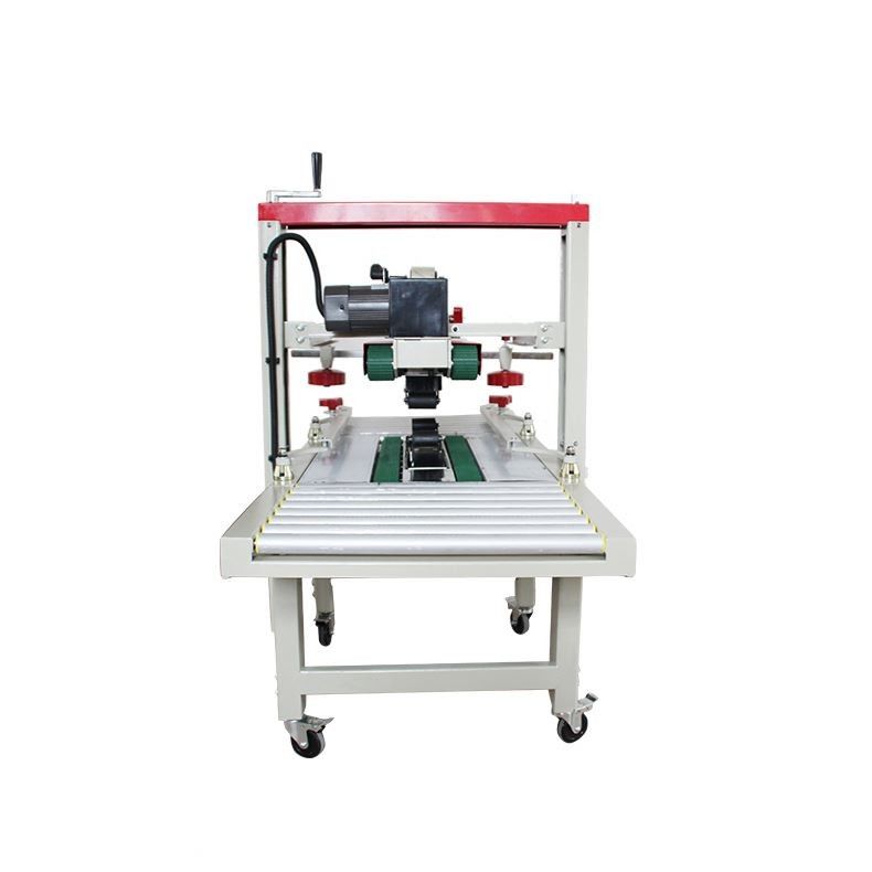 Fxj-6050 υψηλής ταχύτητας ρυθμιζόμενη κορυφαία κάτω ταινία ηλεκτρική σταθερή αυτόματη κουτιά κουτιά σφραγιστή κουτί μηχανή σφραγίσματος κουτί