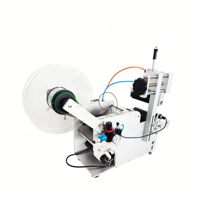 Adhesivo de escritorio pegatina de etiqueta de botella semiautomática aplicador tipo neumático