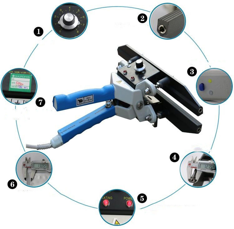 الجودة العالية جديدة FKR-200 محمولة المقبض اليدوي المغلق آلة الاغلاق اليدوية لحقيبة ورقية كرافت 200 مليمتر 220 فولت