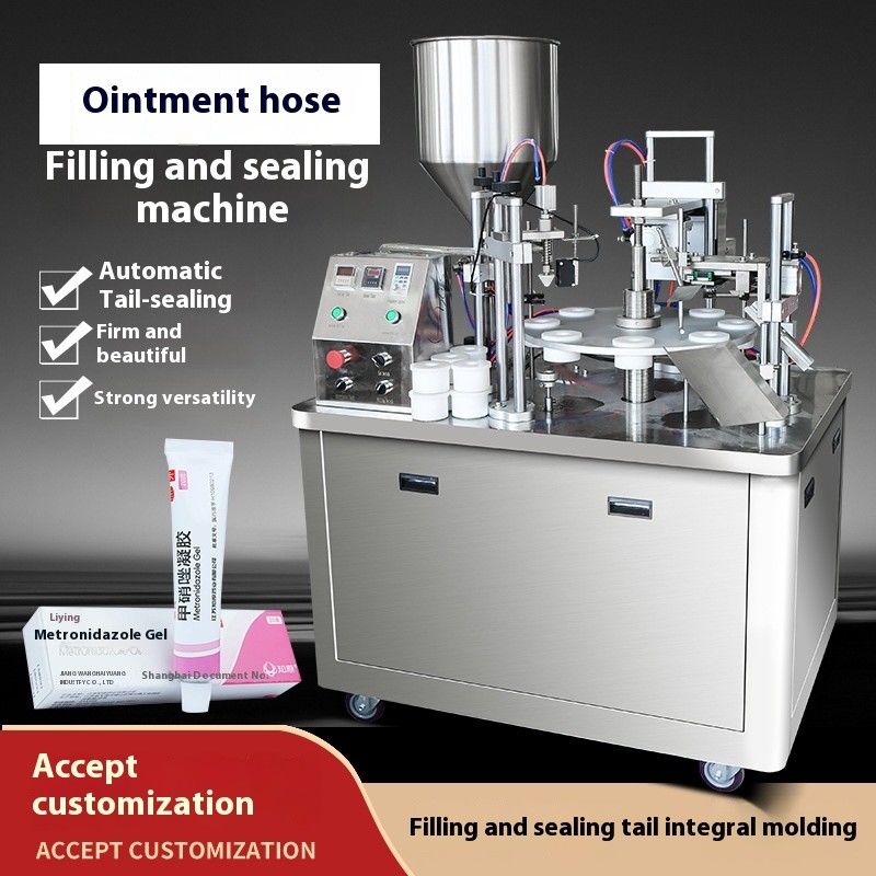Automatic Plastic Tube Filling Sealing Machine For Cosmetic Cream Facial Cream Ointment Tube