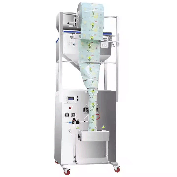 Semi Automatic Two Head Large Weight Filling Packaging Machine For Soybean Grains Seeds Fertilizer Powder Sachet