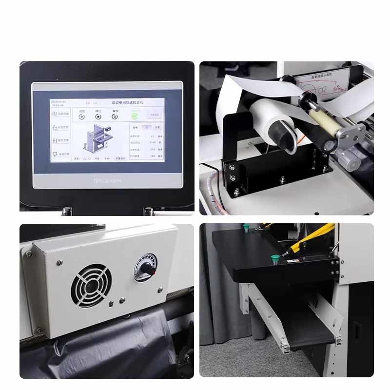 Πλήρως αυτόματη φιλική προς το περιβάλλον μηχανή συσκευασίας ταχυδρομικών μηνυμάτων Πολυλειτουργία μηχανή ταχυδρομικής σακούλας μηχανή PLC μηχανή