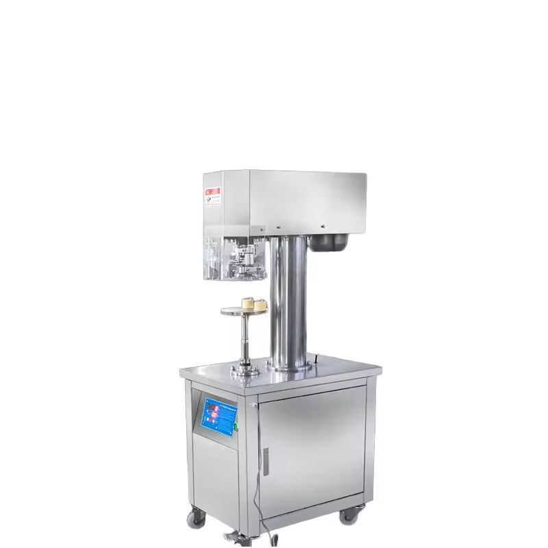 Vertical Tin Can Sealer Commercial Semi-Automatic Can Sealing Machine for Plastic can aluminium can