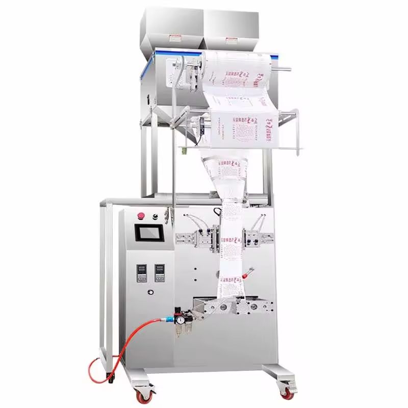 Industrial Automatic Packaging Machine for Granules Powders Tea Food in Bags Double Weighing PLC System Fast Packager