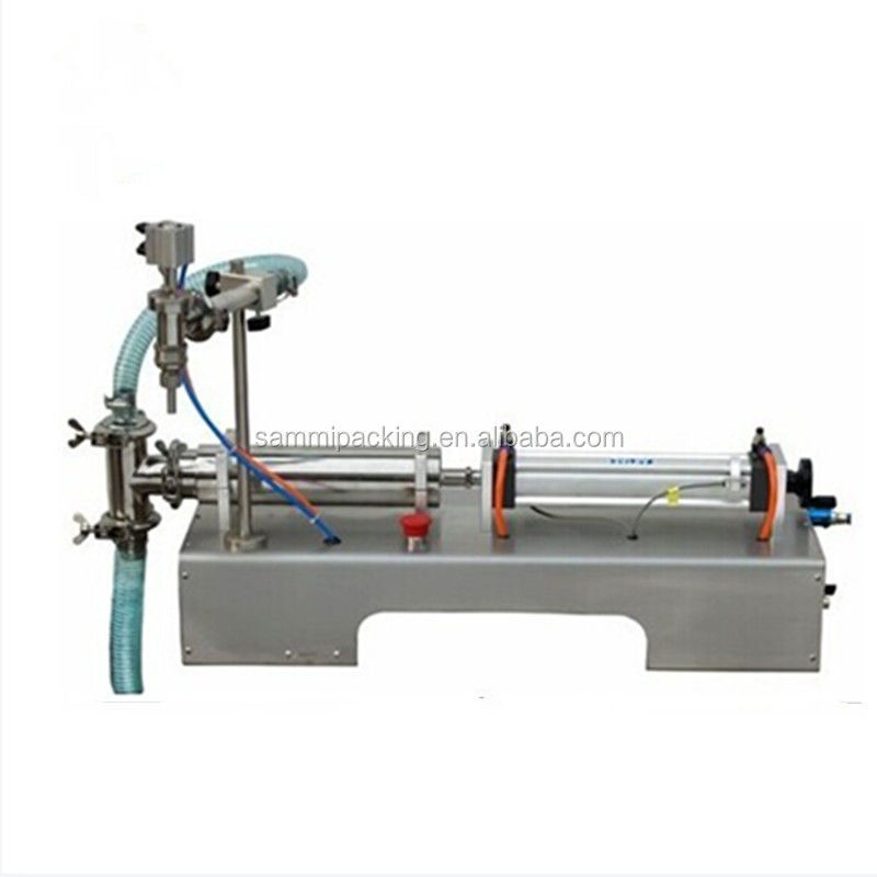 100-1000ml Horizontal Self-suction Filling Machine, Table Top Manual Piston Liquid Filler