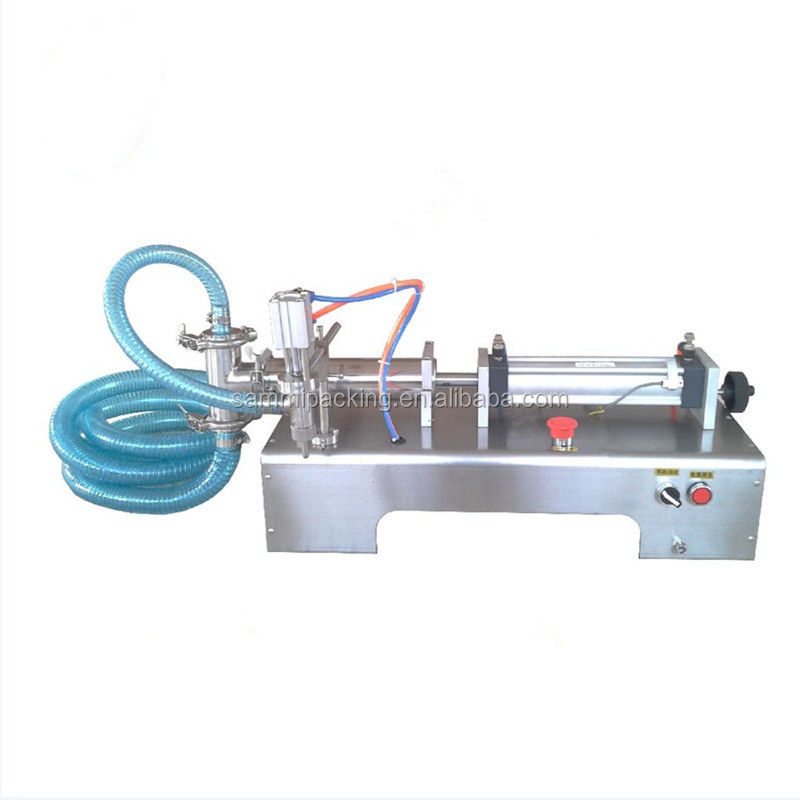 100-1000ml Horizontal Self-suction Filling Machine, Table Top Manual Piston Liquid Filler