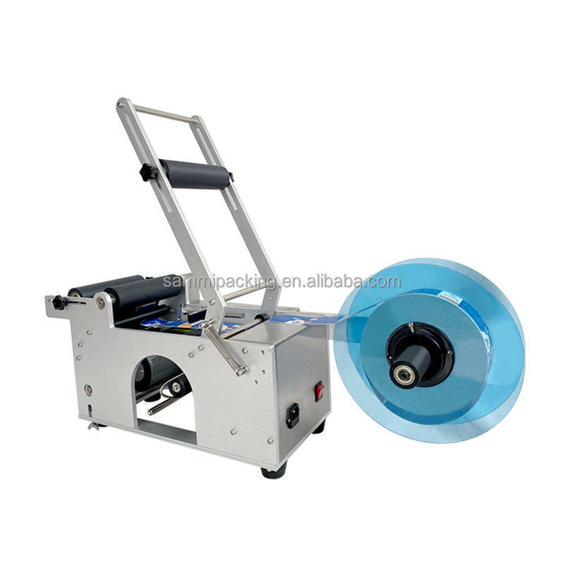 Hot-Sale Semi-Automatic Manual Labeling Machine for Round Bottles Roll Sticker Label Machine