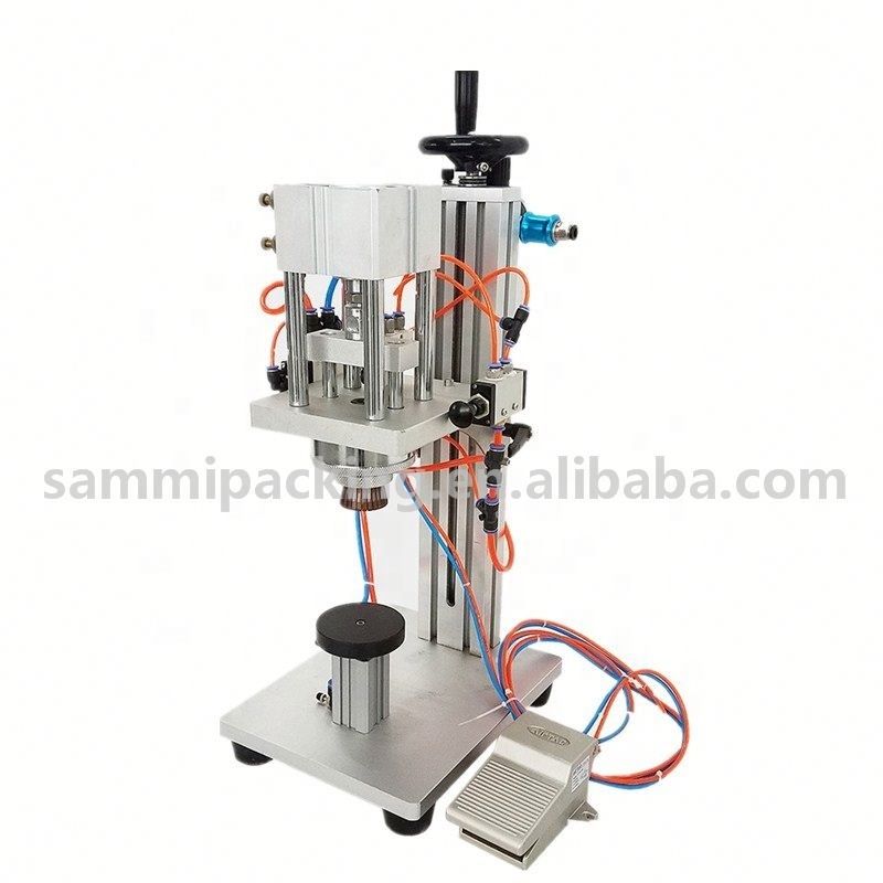 CH-200 Best Selling Semi-Automatic Perfume Bottle Crimping Machine Easy to Operate with Wood Packaging for Food Beverage Capping
