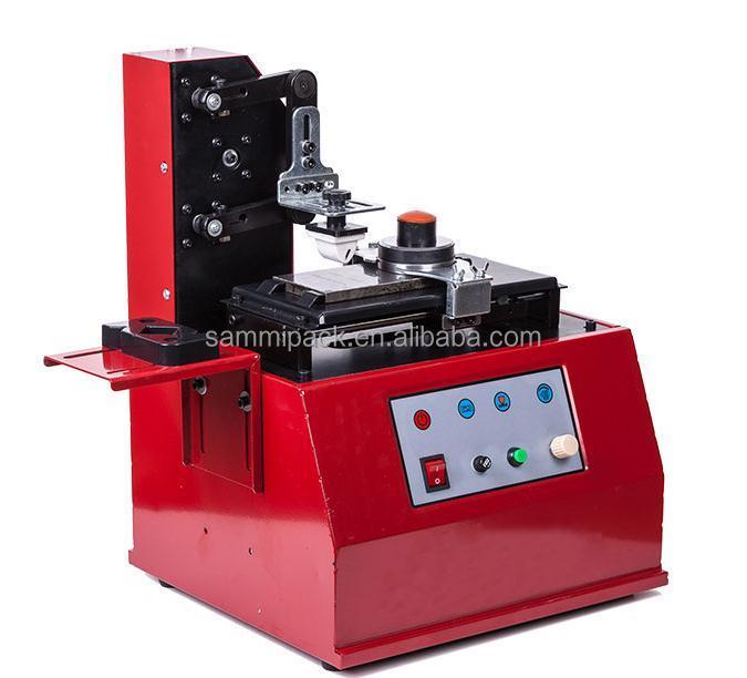 Promotion Price Electric Square Plate Circular Plate Expiry Date Cup Printing Machine / Ink Pad Coding Machine