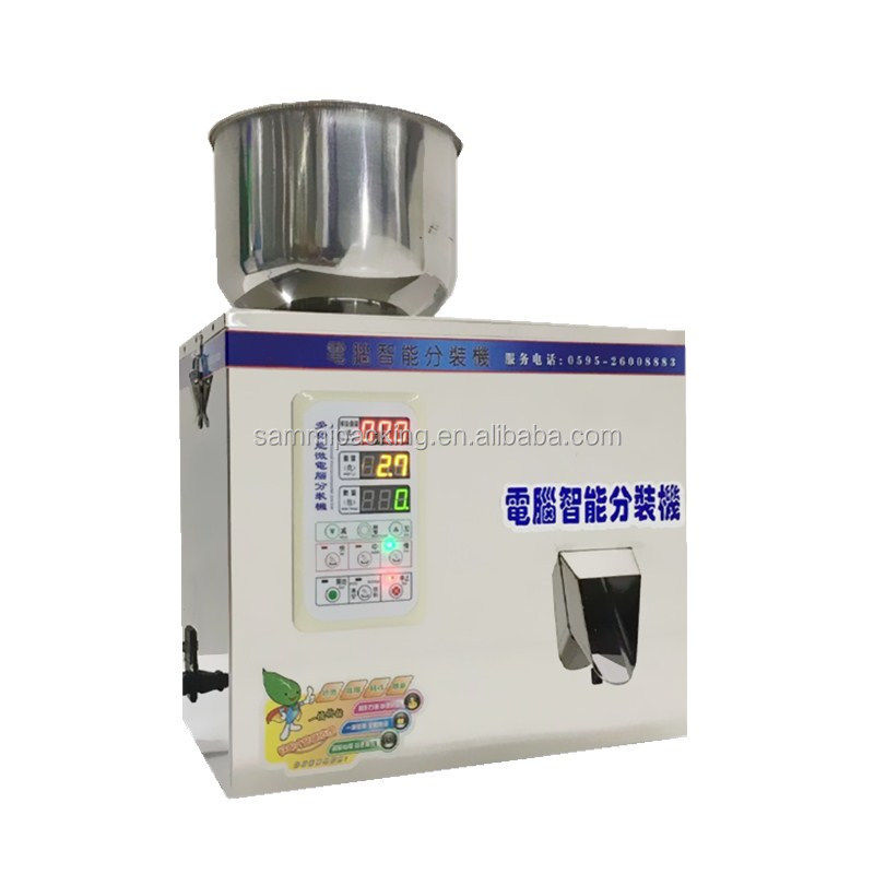 Semi-Automatic 2-50g Granules Grain Nuts Beans Powder Dispensing Filling Machine Weighing Packaging for Bags Medical Application