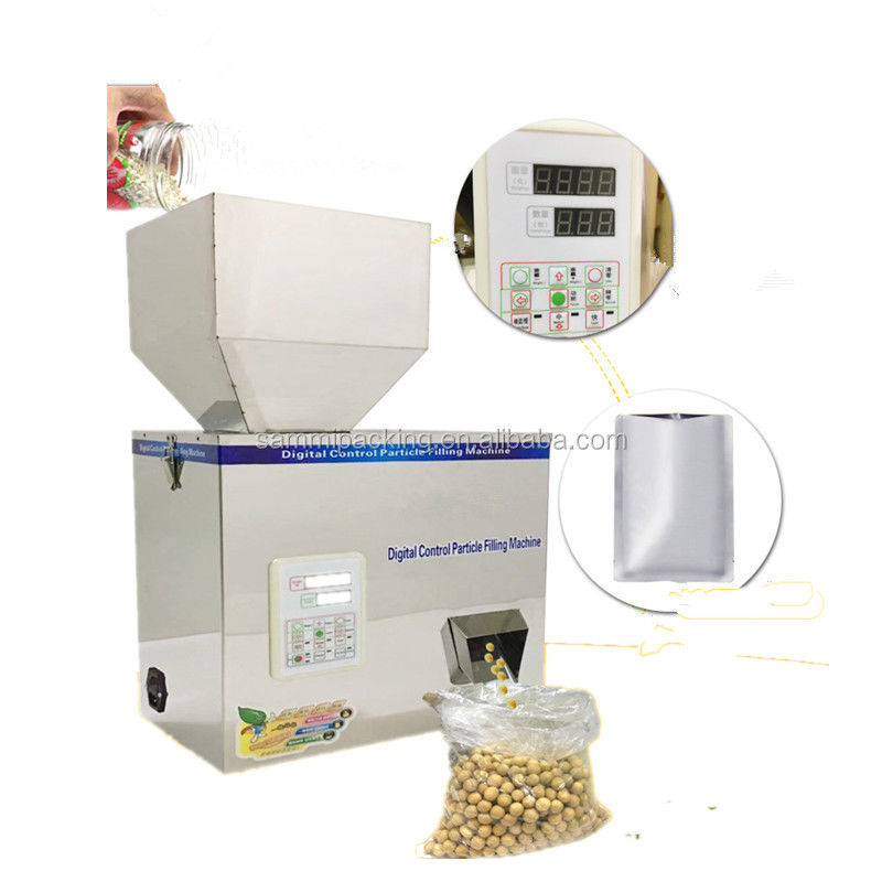 5-500g Granular Filling Machine Tea Leaf Packing Particle Powder Filler Racking Machine Rice Nut Sesame Herb Weighing Machine