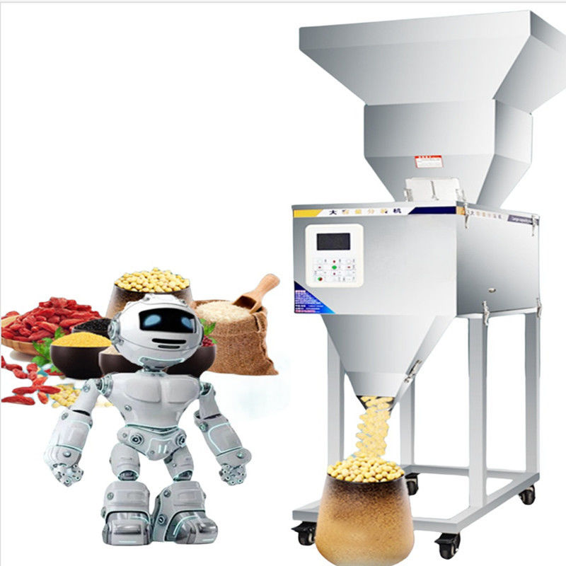Automatic Particle Granule Grain Powder Weighing and Filling Machine Semi Automatic Fillers with Big Hopper