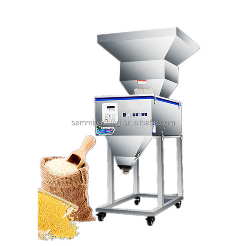 Automatic Particle Granule Grain Powder Weighing and Filling Machine Semi Automatic Fillers with Big Hopper
