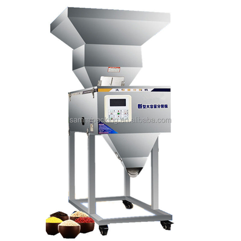 Automatic Particle Granule Grain Powder Weighing and Filling Machine Semi Automatic Fillers with Big Hopper