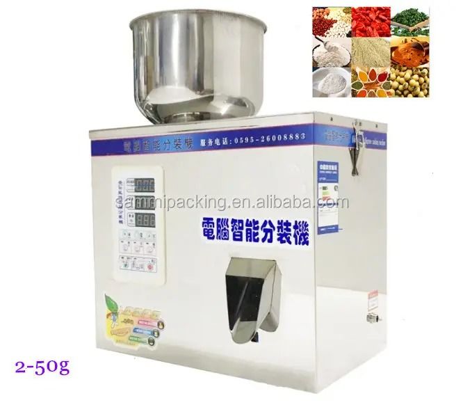 Automatic Small Food Sugar Spice Powder Coffee Bean Rice Pouch Grain Granule Particle Sachet Tea Bag Weighing Filling Machine