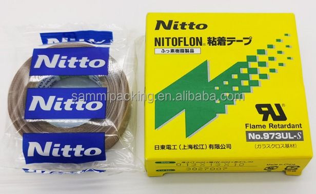 Nitto 973UL High Quality Heat-Resistant PTFE Adhesive Silicone Belt Hot Melt Bag Sealing Tape