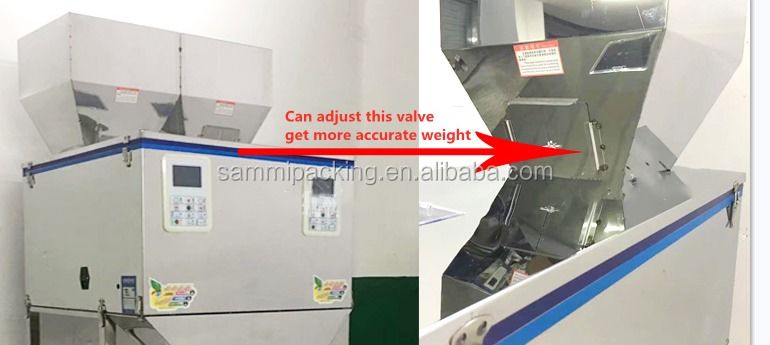 Máquina automática de llenado de polvo de alta calidad de 50-5000g para partículas, té, granos, nueces, envasado y pesaje