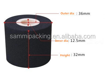 12pcs/lot ,36*32mm Hot Ink Roller/ Hot Ink Roll / Printing Ink Roller for MY-380/MY-300 Date Coding Machine