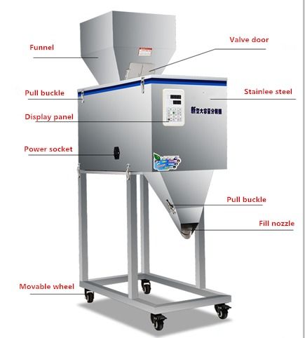 Máquina de Enchimento e Pesagem Automática de Preço Barato para Pó/Especiarias/Grãos, Equipamento de Embalagem Multifuncional com Dispensador de Balança