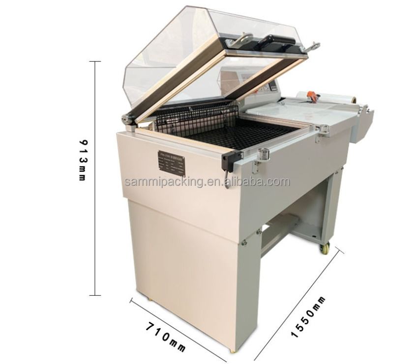 2 in 1 FM-5540 Heat Shrink Tunnel Shrink Wrapping Machine for Bottle/box