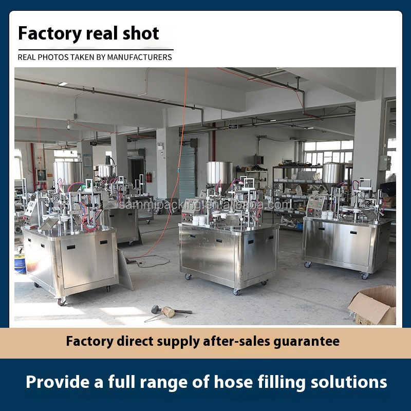 자동 전기 페이셜 크림 화장품 튜브 충전 및 밀봉 기계 - 샴푸 로션 바디 오일 포장 기계