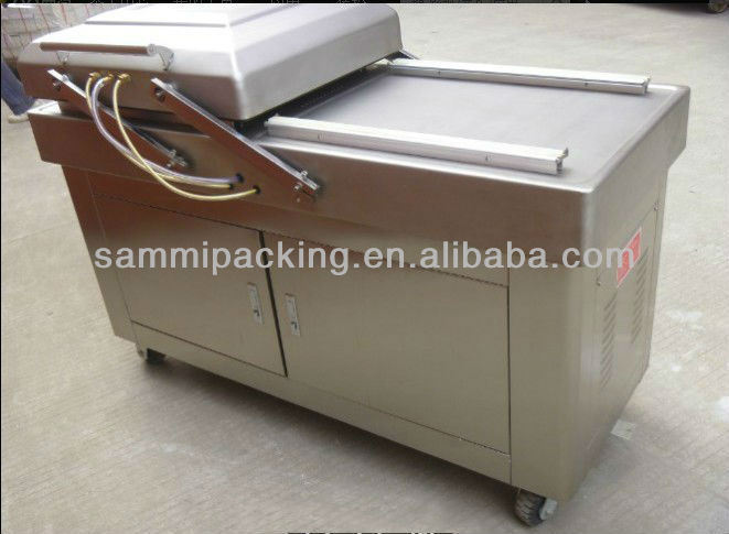 آلة تعبئة فراغية مزدوجة الوظائف متعددة الوظائف لحوم البقر لحم الخنزير الدجاج التوفو الفول السوداني المأكولات البحرية