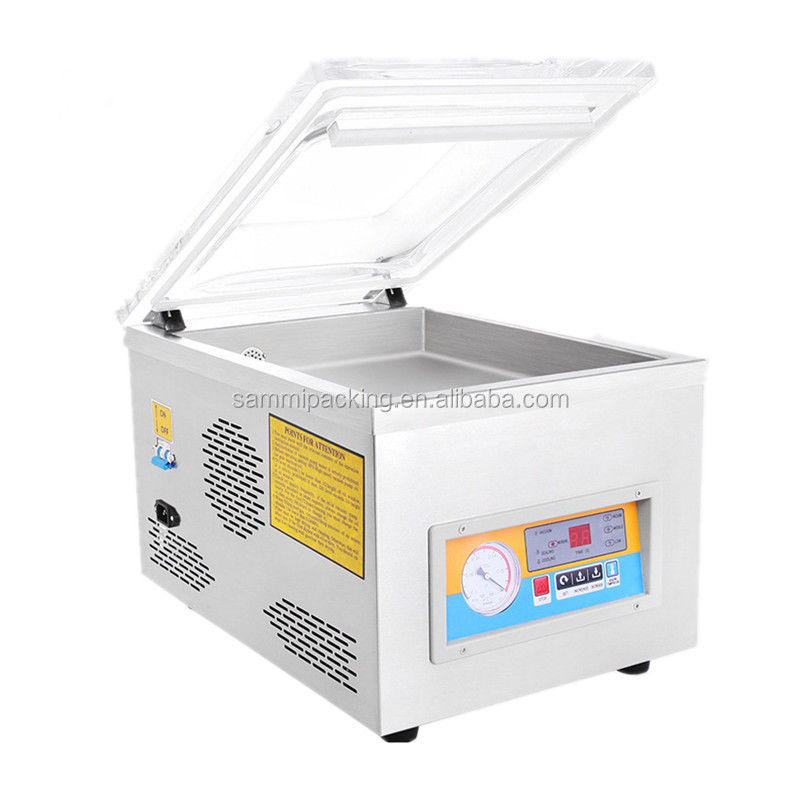Facile à utiliser Machine d'étanchéité sous vide polyvalente Magasin/Maison utilisée Package sous vide à chambre unique pour emballage alimentaire en sacs PV PET