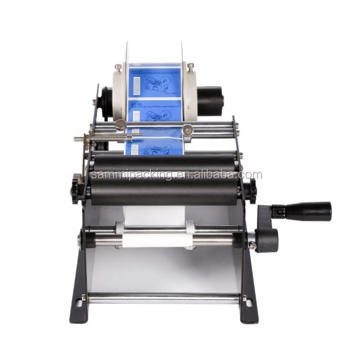 操作が簡単な小型ステッカーマニュアル丸ボトルラベリング機械ラベルアプリケーターマシン