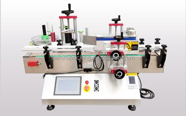 Αυτόματη Μηχανή Ετικετοποίησης Στρογγυλών Φιαλών Επιτραπέζιου Τύπου για Γυάλινα Μπουκάλια Μπύρας, Πλαστικά Μπουκάλια, Κονσέρβες, Εφαρμογέας Αυτοκόλλητων Ετικετών για Βάζα και Μπουκάλια