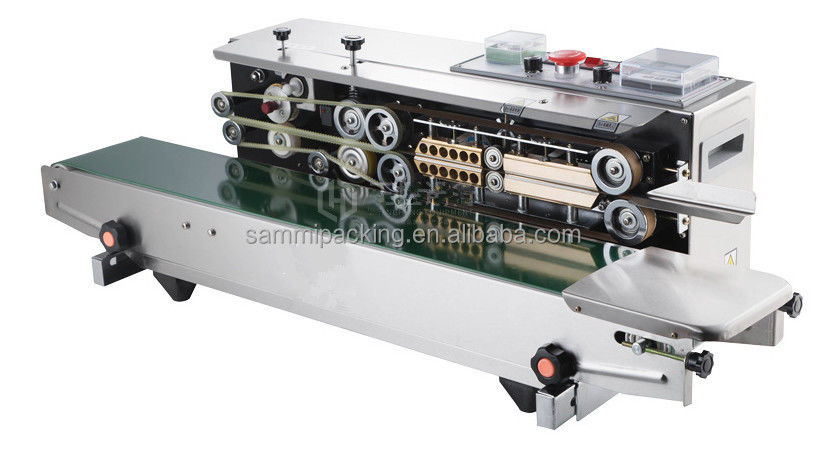 2025 সহজ অপারেশন অনুভূমিক বৈদ্যুতিক খাদ্য ব্যাগ জিপার টাইপ পাউচ হিট ব্যান্ড সিলার প্যাকিং মেশিন