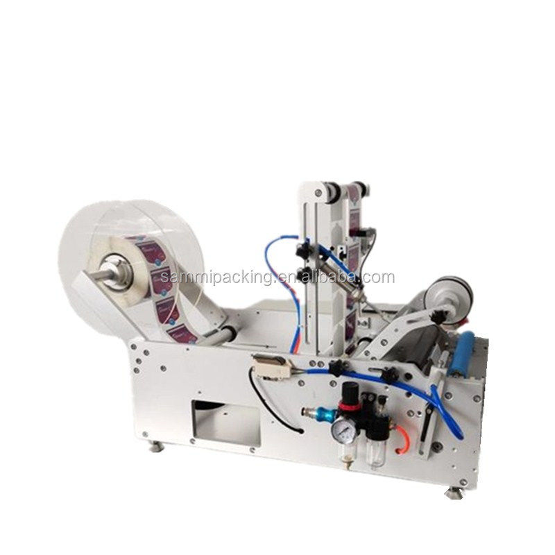 Двухсторонний полуавтоматический круглый бутылочный маркировочный аппарат для винного варенья пластиковые стеклянные бутылки банки Консервы Маркировочный аппликатор