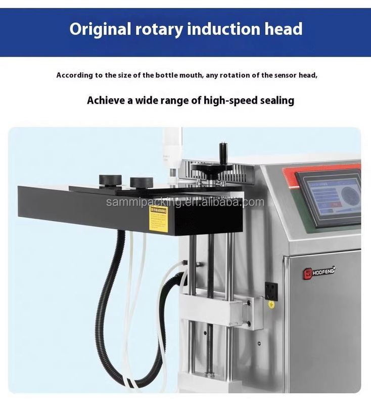 Automatische kontinuierliche Induktionsdichtmaschine Elektromagnetische Induktionswärmeversiegelung für kleine Plastikflaschen