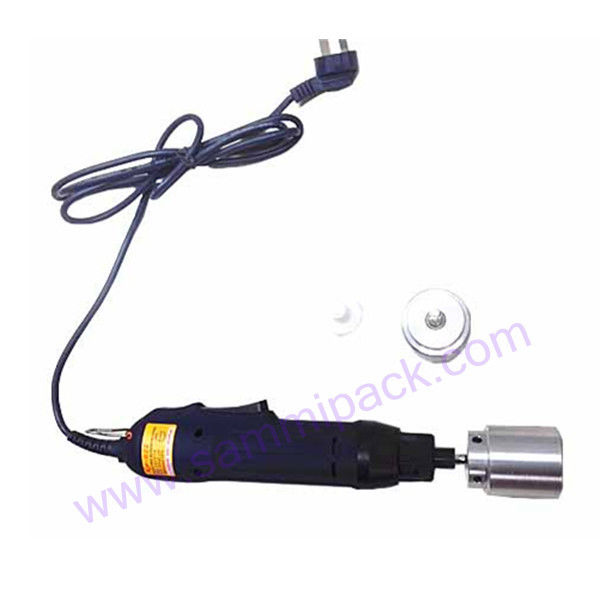 Mesin Penutup Botol Listrik yang Bisa Dibawa Dengan Tangan Otomatis Dengan Cincin Keamanan Alat Penutup Botol Plastik