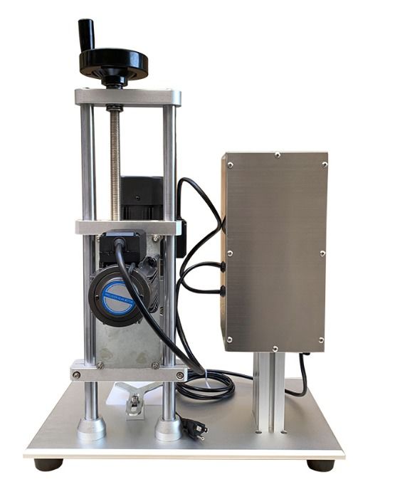 Máquina taponadora de escritorio multipropósito, selladora semiautomática para botellas de plástico, sistema eléctrico de apriete de tapones de rosca, buen precio