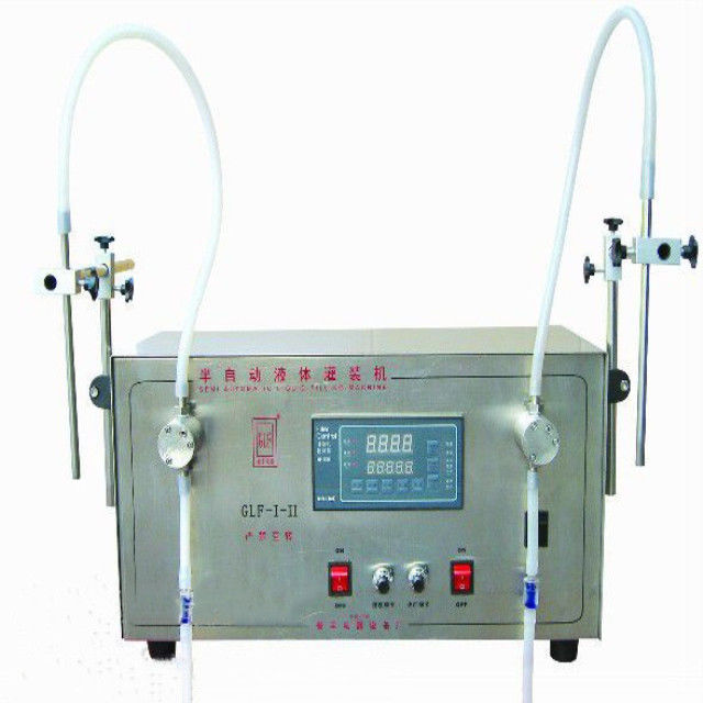 เครื่องบรรจุน้ำมันมะกอกแบบเกียร์ปั๊ม GLF-I-II เครื่องบรรจุของเหลวสองหัว, เครื่องบรรจุน้ำมัน (3-3000 มล.)