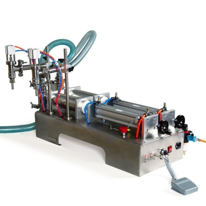 Efisiensi Tinggi dari Cina untuk Bisnis Kecil Stand Up Pouch Double Head Filling Machine/Beverage Filling Machine