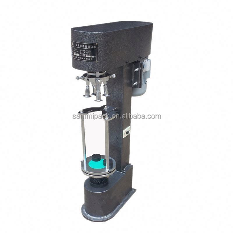 آلة إغلاق زجاجات الخمور والزجاجات الزجاجية ذات الغطاء الألومنيوم ROPP ذات الرأس الواحد شبه الأوتوماتيكية