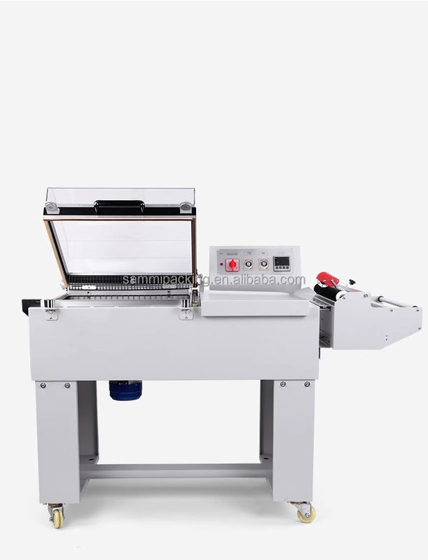 Hipac Semi Automatic 2 in 1 Plastic Shrink Flim Wrapping Machine Thermal-Shrink Sealing Packaging Machine FM-5540