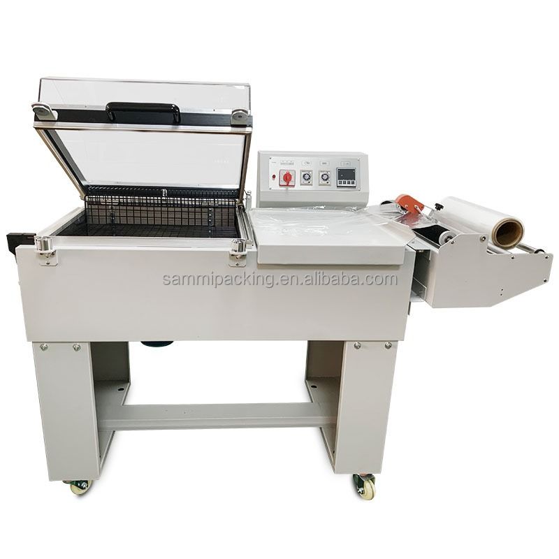 Hipac Semi Automatic 2 in 1 Plastic Shrink Flim Wrapping Machine Thermal-Shrink Sealing Packaging Machine FM-5540