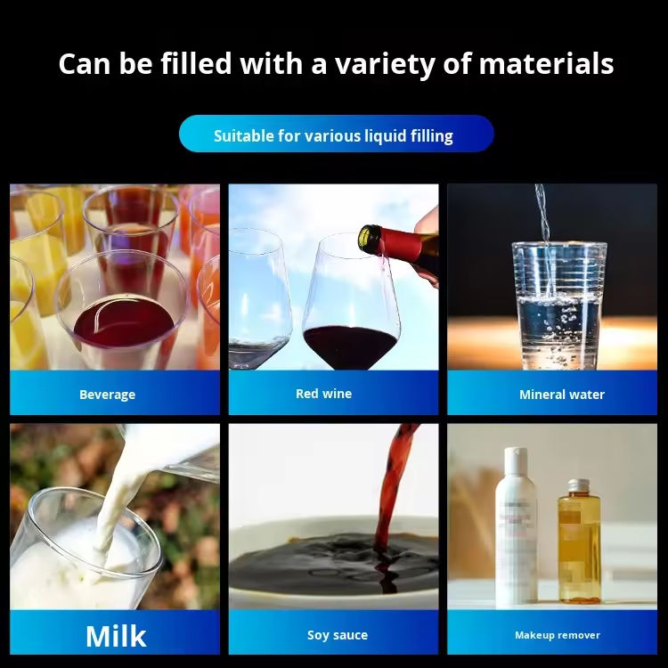 Máy chiết rót chất lỏng sữa bốn đầu bán chạy, Máy chiết rót định lượng thương mại, Thiết bị chiết rót thẳng đứng tự động