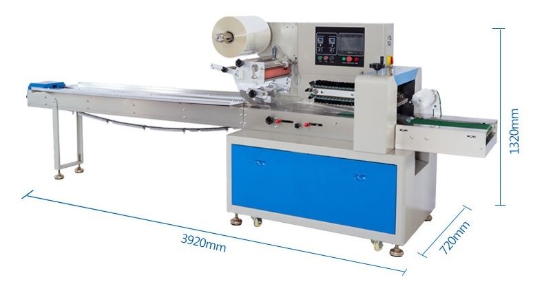 New Arrival High-Speed Electric Flow Packing Machine Easy Operate Pillow Package Type for Sealing Cartons for Food Commodity