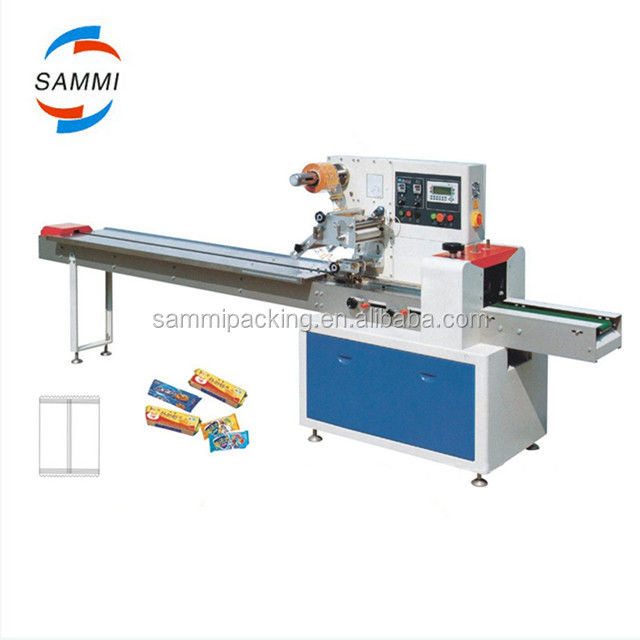 Multifunctional Horizontal Pillow Packaging Machine Cookies Chocolate Bar Beverages Main Function Form Fill Seal Slitting Engine