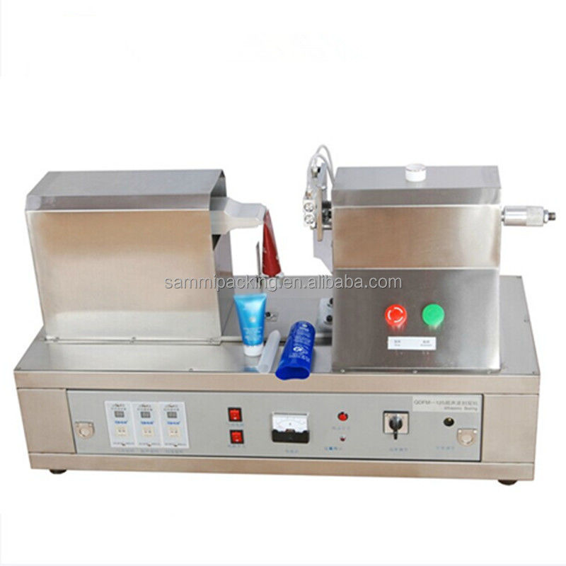 QDFM-125 Ultrasonic Tube Filler Machine by Manufacturer for Soft Plastic Cosmetic Toothpaste Cream Food Packaging