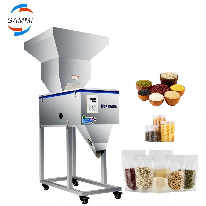 Newest 100-2500g Large Capacity Grain Rice Coffee Weighing Filling Machine with Big Hopper