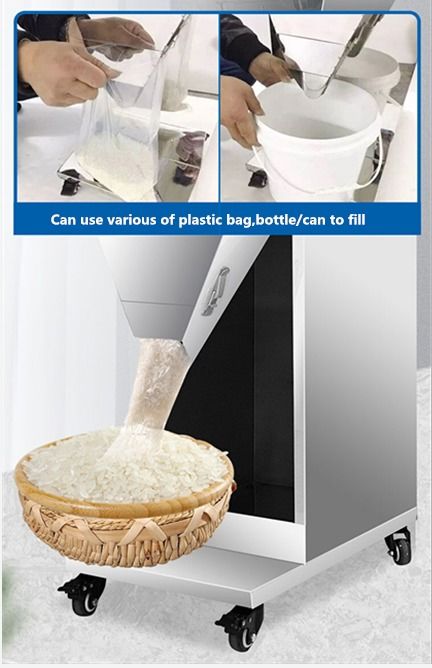 Newest 100-2500g Large Capacity Grain Rice Coffee Weighing Filling Machine with Big Hopper