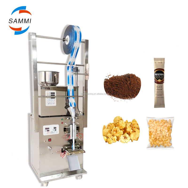 Low Cost Automatic Potato Chips/Biscuit/Beans/Grain Snack Food Pouch Bag Nitrogen Vertical Packing Packaging Machine