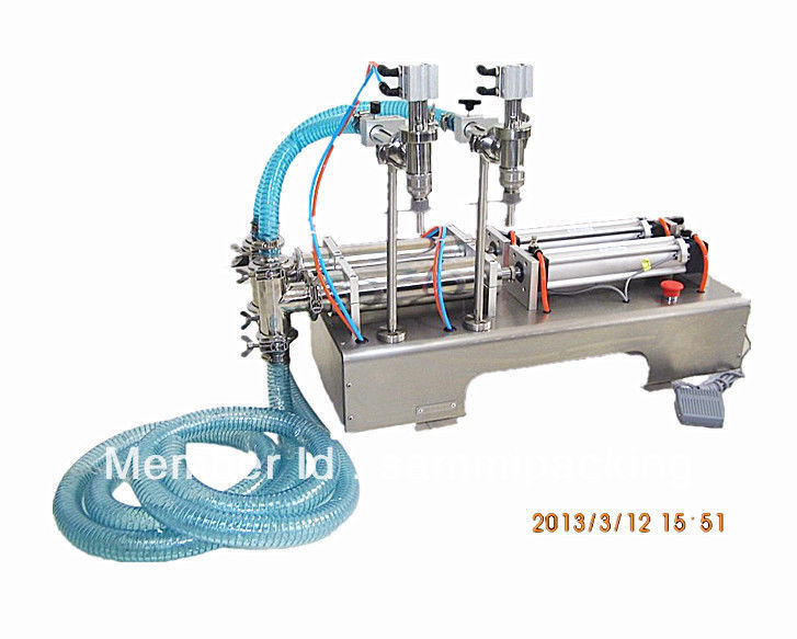 Efisiensi Tinggi dari Cina untuk Bisnis Kecil Stand Up Pouch Double Head Filling Machine/Beverage Filling Machine